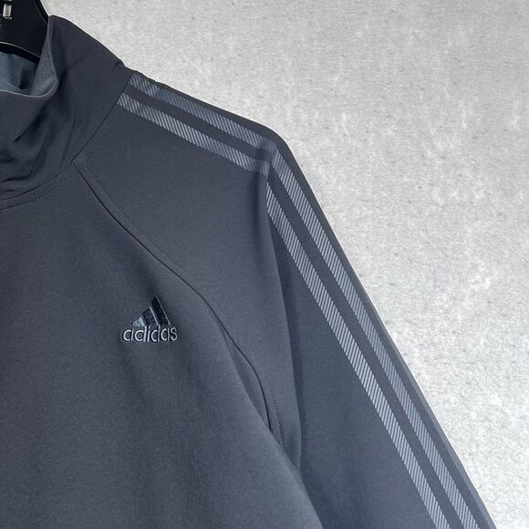 Adidas Track Jacket Mens Size XL Black Soft shell Formotion Nano-Tex Technology - Picture 3 of 16